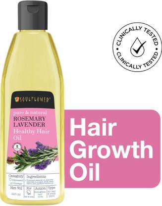Soulflower Rosemary Lavender Oil for Healthy Hair | Hair Growth & Good for Damaged Hair Hair Oil