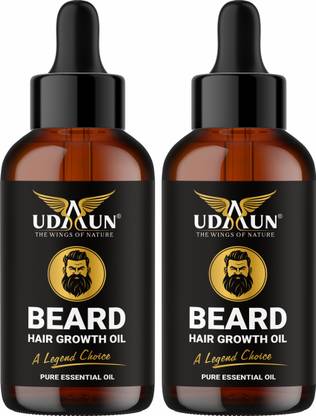 Udaun Beard Oil for Beard Hair Growth and Moustache for Men with ingredients Pack of 2 Hair Oil