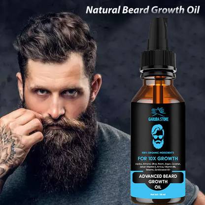 Garuda Store Beard Oil for Soft and Long Beard - Softens and Conditions Beard Hair Oil