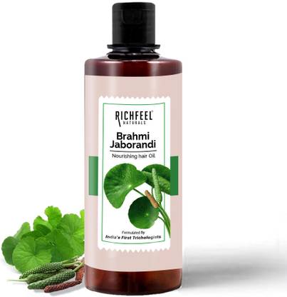 RICHFEEL Brahmi Jaborandi Nourishing Hair Oil - For Hairfall| 500 ml Hair Oil
