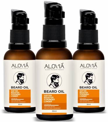 ALOVIA Beard Oil For Beard Hair Growth 3 Pack Of Beard Hair Oil