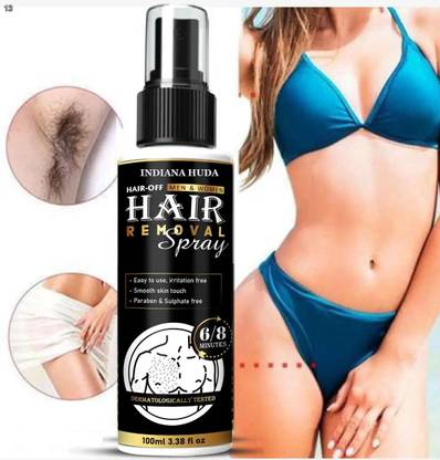 INDIANA HUDA Hair Off Hair Removal Spray 100 ml – Instant Grooming Fix Cream