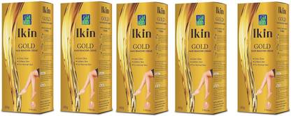Ikin Gold Hair Remover Cream For sensitive Skin 60gm- Pack of 5 Cream