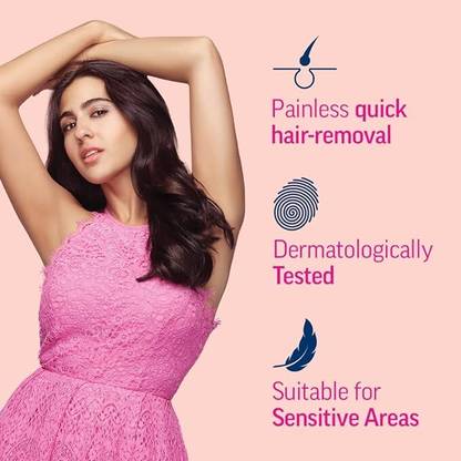 Veet Hair Removal Cream for Women with No Ammonia Smell, Sensitive Skin Cream