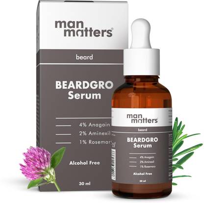 Man Matters BeardGro Oil-In-Serum | Rosemary, Anagain & Aminexil | Stronger & Thicker Beard Hair Oil