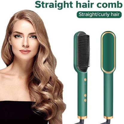 ZURU BUNCH 2in1 Straight New Hair Straightener Comb Ceramic Hair Curler Negative Iron Fast