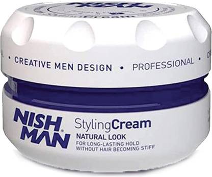 Nishman Hair Styling Cream | Create any soft, messy, spike look | Flexible Control Hair Wax