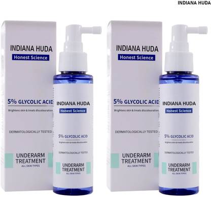 INDIANA HUDA Darmaadoc 5% Glycolic Acid Spray 100ml x2 - Reduces Underarm Odor