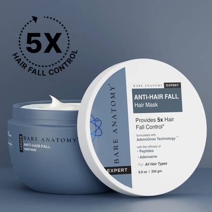 BARE ANATOMY Anti-Hair Fall Mask | Provides 5X Hair Fall Control | Hair Fall Conditioner