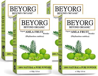 BEYORG Amla Powder 100% Pure Indian Gooseberry For Hair Growth With No added Chemical
