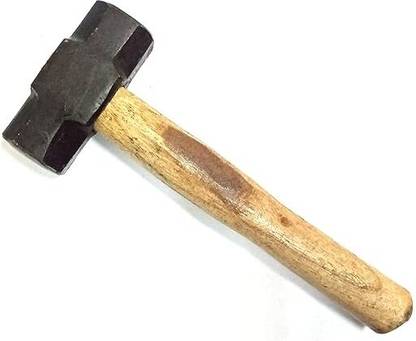 SUDHIR Sledge Mallet/Sledge Hammer with Wooden Handle Size 500 Gms Pack of 1 Pc SR 500 G Sledge Hammer
