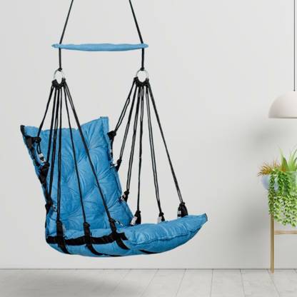 Swingzy Soft Velvet Hanging Swing for Adults/Hammock Swing/Swing For Balcony/Swing Cotton Hammock