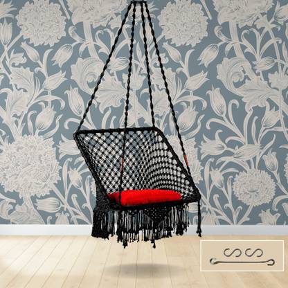 Swingzy Premium Square Swing Chair for Adult/Swings for Indoor & Outdoor/Swing Chair/ Polyester Hammock