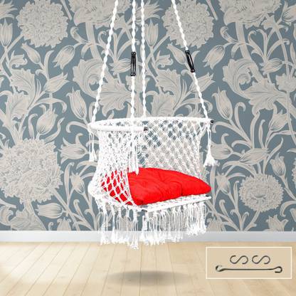 Swingzy Premium C-Shape Hammock Swing For Adults/Swing For Balcony/ Polyester Hammock