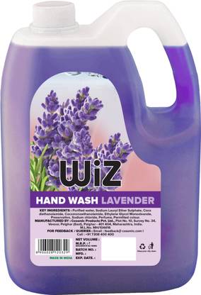Wiz Lavender Handwash Liquid Soap Refill Can - 5L | Germ Protection Hand Wash Can