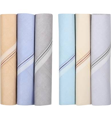 WYSE Mens Basic Hanky ["Multicolors"] Handkerchief