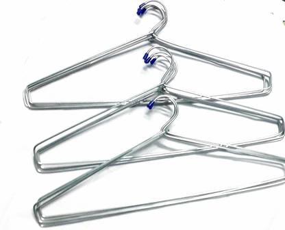 Actualbuy 36 PCS Steel Cloth Hanger (Heavy) SKIRT, SAREE, COAT PANT Steel Dress Pack of 36 Hangers For  Dress