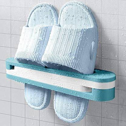 PIXEL ENTERPRISE 3 in 1 Plastic Folding Shoe Rack WITH Bathroom Towel Plastic Shoe Rack