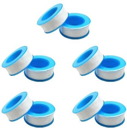 D-fix Teflon Tape for Plumbing Pipe fittings,Aquarium,Washing Machine,Water 10 m Single Sided Tape