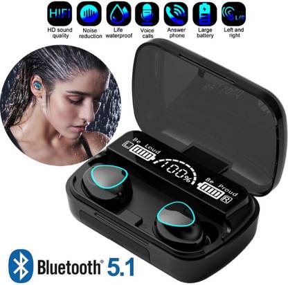YAROH UUU_657U_M10 TWS BLUETOOTH 5.1 WIRELESS EARBUD WATERPROOF LED DISPLAY EARPHONE Bluetooth