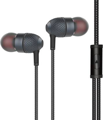 SIGNATIZE Wired Bass Earphone and Music Control Headphone with HD Sound, in Earphones Wired