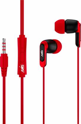 AMS A156 Wired Earphone Music with Mic ,Deep Bass,Clear Hi-Fi Sound Wired earphone Wired
