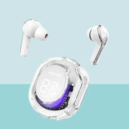 NRP STAR Ultra Pods Pro Bluetooth 5.3 TWS Earbuds Transparent Design,Fast Charging Bluetooth