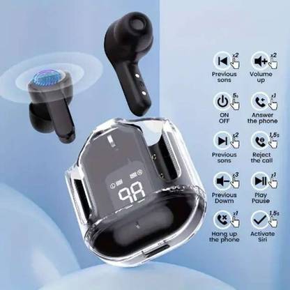Fuziqra al ai GWALBROS ULTRA PODS, AIRPODS with 40 Hours Playback and transparent Display_2 Bluetooth