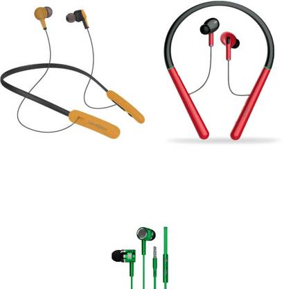 LEVELPLUS Rise & Magnus With Octave Neckband Combo 45 Hours Playtime Bluetooth