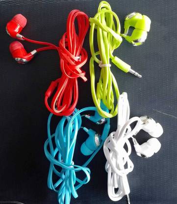 New Trendy Wired Earphones Pack Of 4 Wired without Mic Headset