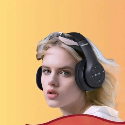 GDS Accurate & Detailed Audio Headphones with Mic & Long Battery_DR Bluetooth & Wired