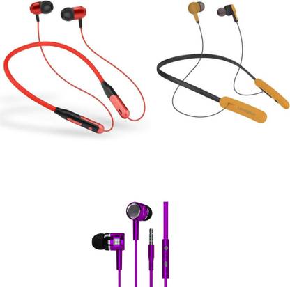 LEVELPLUS Jazz & Rise With Octave Neckband Combo 45 Hours Playtime Bluetooth