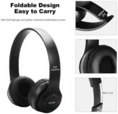 HUKF XVK-Rockerz upto 30 Hours Playback, Beast Mode & ENx Technology Headphone Bluetooth & Wired