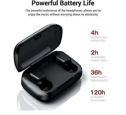 SACRO AT_574A_TWSL21 BLUETOOTH 5.1 CHARGING BOX WIRELESS EARDBUD STEREO SOUND Bluetooth