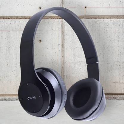 GDS On-Ear Wireless Headphones with HD Sound, Ergonomic Fit, and Detachable Mic_P9 Bluetooth & Wired