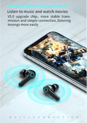 GUGGU AX_818A_M19 WIRELESS EARBUDS WITH SMART TOUCH BLUETOOTH GAMING HEADSET Bluetooth