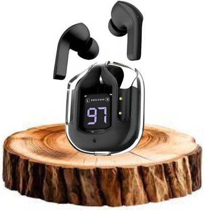 Clairbell Earbuds Max UltraPods Transparent Charging Case With LED Digital Display K66 Bluetooth