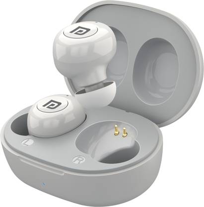 Portronics Harmonics Twins S3 Smart TWS Bluetooth Earbuds,20 Hours Playtime, Booming Bass Bluetooth