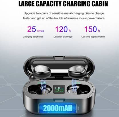 Clairbell ATT_567P_TWS F9 BLUETOOTH EARBUD NOISE CANCELLING WATERPROOF SPORT HEADSET Bluetooth