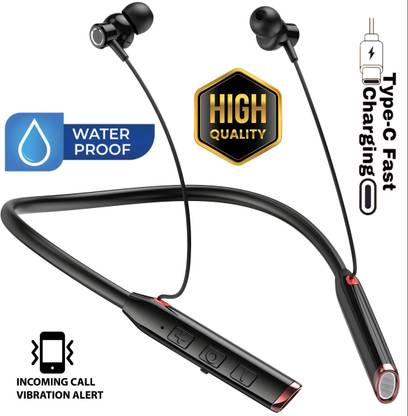 PTROX N50 3 Days Backup,HD Bass,Fast Charging bluetooth neckband N85 Bluetooth