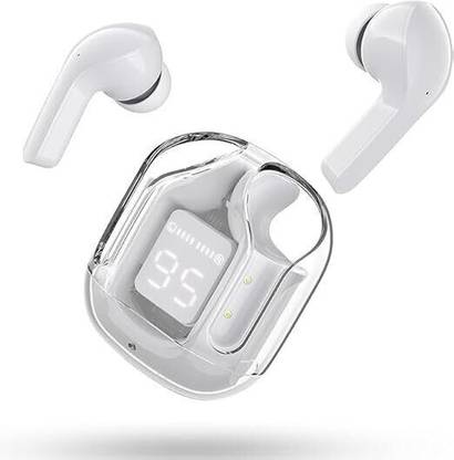 NRP STAR Ultra Pod Max Bluetooth 5.3 TWS Earbuds Transparent Design,Fast Charging Bluetooth