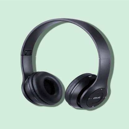 house of common Trending Wireless Headphones with Mic for Audio Playback & Communication._QU Bluetooth & Wired