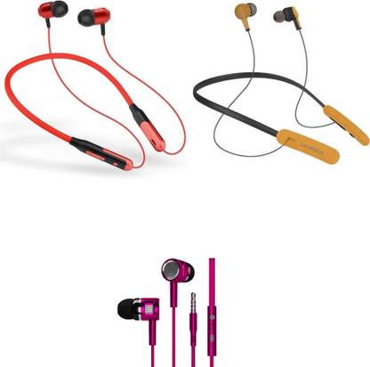 LEVELPLUS Jazz & Rise With Octave Neckband Combo 45 Hours Playtime Bluetooth