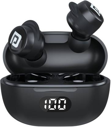Portronics Harmonics Twins S5 Smart TWS Earbuds,15Hrs Playtime, LED Display, Game Mode,5.2v Bluetooth