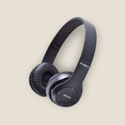 house of common Comfortable Wireless Headphones with Mic for All-Day Listening._MS Bluetooth & Wired