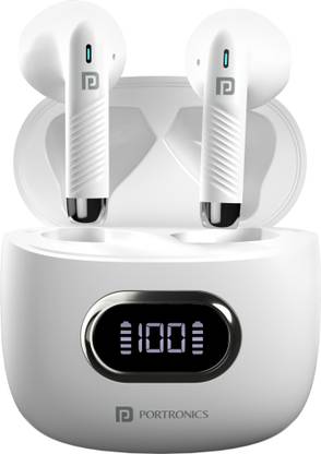Portronics Harmonics Twins S9 TWS Wireless Earbuds with Upto 30H Playtime, Digital Display Bluetooth