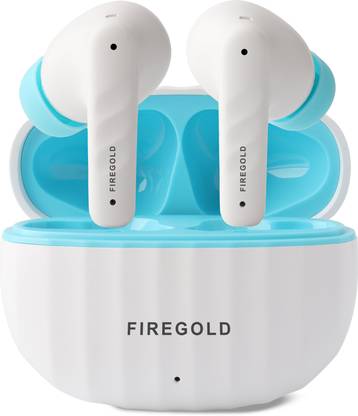 FIREGOLD New 191 Earpods Hd Sound Quality & 48hr Playtime, Dual Pairing 4 Mic ENC, Bluetooth