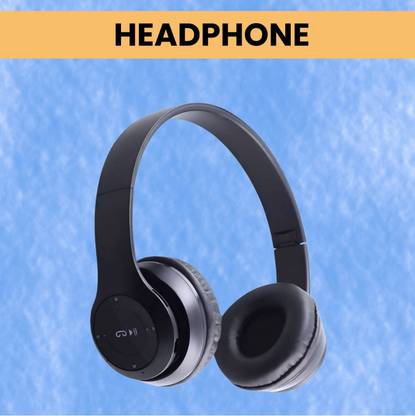 AIZINA Durable & Rugged Headphones with Mic & Extended Playtime Bluetooth & Wired