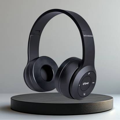 AIZINA Versatile Bluetooth Headphones with Mic for Entertainment & Productivity. Bluetooth & Wired