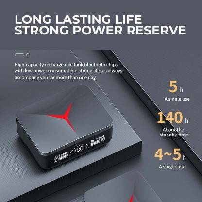 SHA - AL - NIDA Headphone Earbuds M90 PRO Upto 48 Hours Playback with ASAP Bluetooth